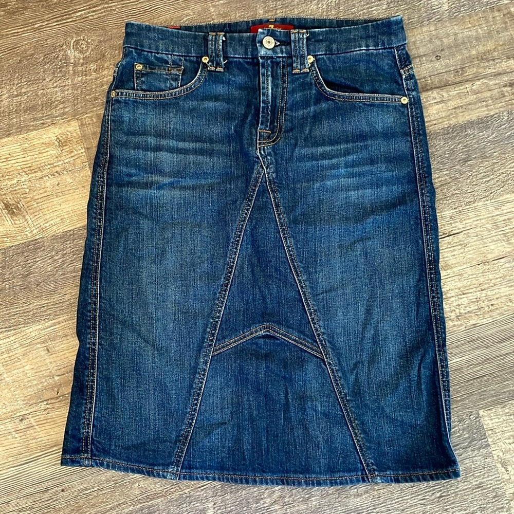 7 For All Mankind Denim Skirt 27